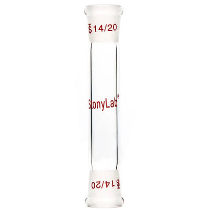 Straight Connecting Adapter, Female Joint to Female Joint, Joint: 14/20, 19/22, 24/40, Length: 30-90mm Adapters-Connecting 14/20 / 70 mm (2.76 in)