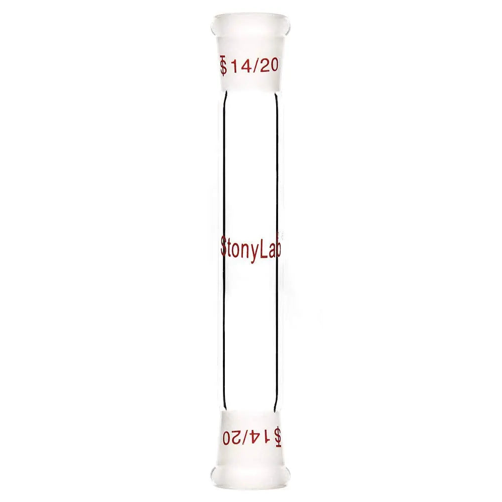 Straight Connecting Adapter, Female Joint to Female Joint, Joint: 14/20, 19/22, 24/40, Length: 30-90mm Adapters-Connecting 14/20 / 90 mm (3.54 in)