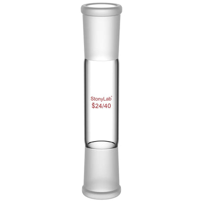 Straight Connecting Adapter, Female Joint to Female Joint, Joint: 14/20, 19/22, 24/40, Length: 30-90mm Adapters-Connecting