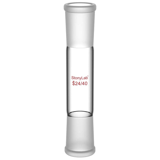 Straight Connecting Adapter, Female Joint to Female Joint, Joint: 14/20, 19/22, 24/40, Length: 30-90mm Adapters-Connecting