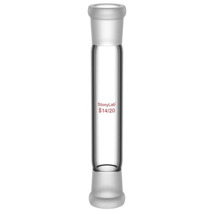 Straight Connecting Adapter, Female Joint to Female Joint, Joint: 14/20, 19/22, 24/40, Length: 30-90mm Adapters-Connecting