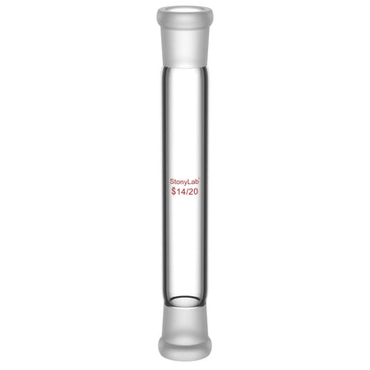 Straight Connecting Adapter, Female Joint to Female Joint, Joint: 14/20, 19/22, 24/40, Length: 30-90mm Adapters-Connecting