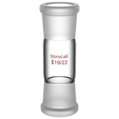 Straight Connecting Adapter, Female Joint to Female Joint, Joint: 14/20, 19/22, 24/40, Length: 30-90mm Adapters-Connecting