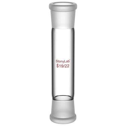 Straight Connecting Adapter, Female Joint to Female Joint, Joint: 14/20, 19/22, 24/40, Length: 30-90mm Adapters-Connecting