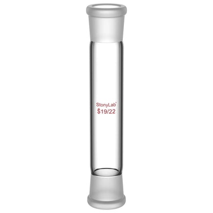 Straight Connecting Adapter, Female Joint to Female Joint, Joint: 14/20, 19/22, 24/40, Length: 30-90mm Adapters-Connecting
