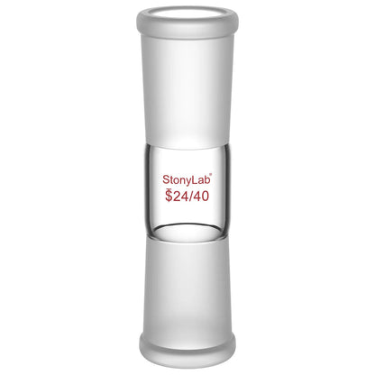 Straight Connecting Adapter, Female Joint to Female Joint, Joint: 14/20, 19/22, 24/40, Length: 30-90mm Adapters-Connecting
