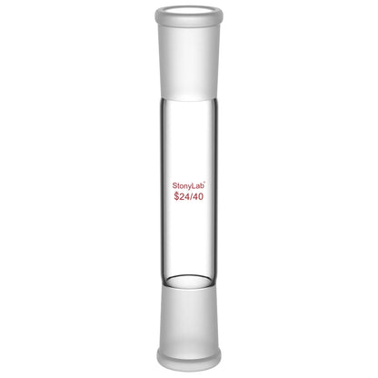 Straight Connecting Adapter, Female Joint to Female Joint, Joint: 14/20, 19/22, 24/40, Length: 30-90mm Adapters-Connecting