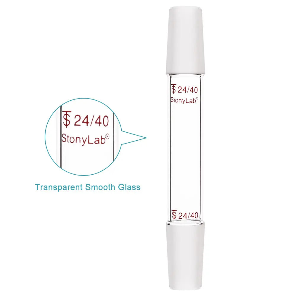 Straight Connecting Adapter, Male Joint to Male Joint, Joint: 14/20, 19/22, 24/40, Length: 30-90mm Adapters-Connecting