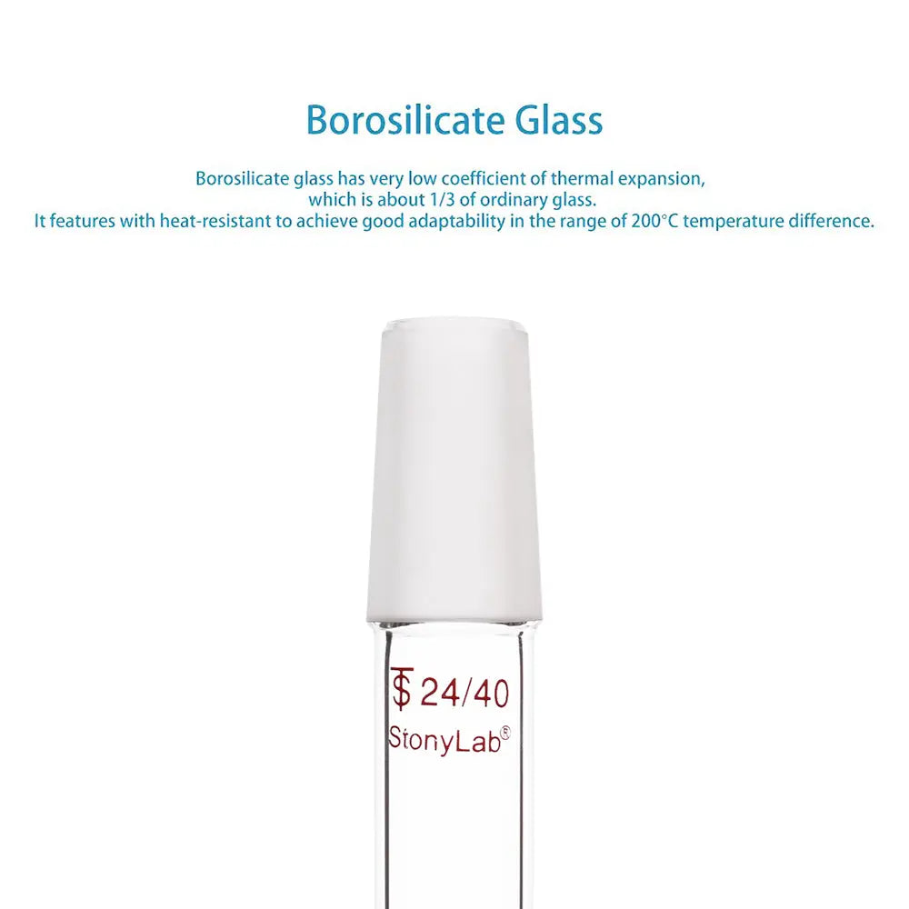 Straight Connecting Adapter, Male Joint to Male Joint, Joint: 14/20, 19/22, 24/40, Length: 30-90mm Adapters-Connecting