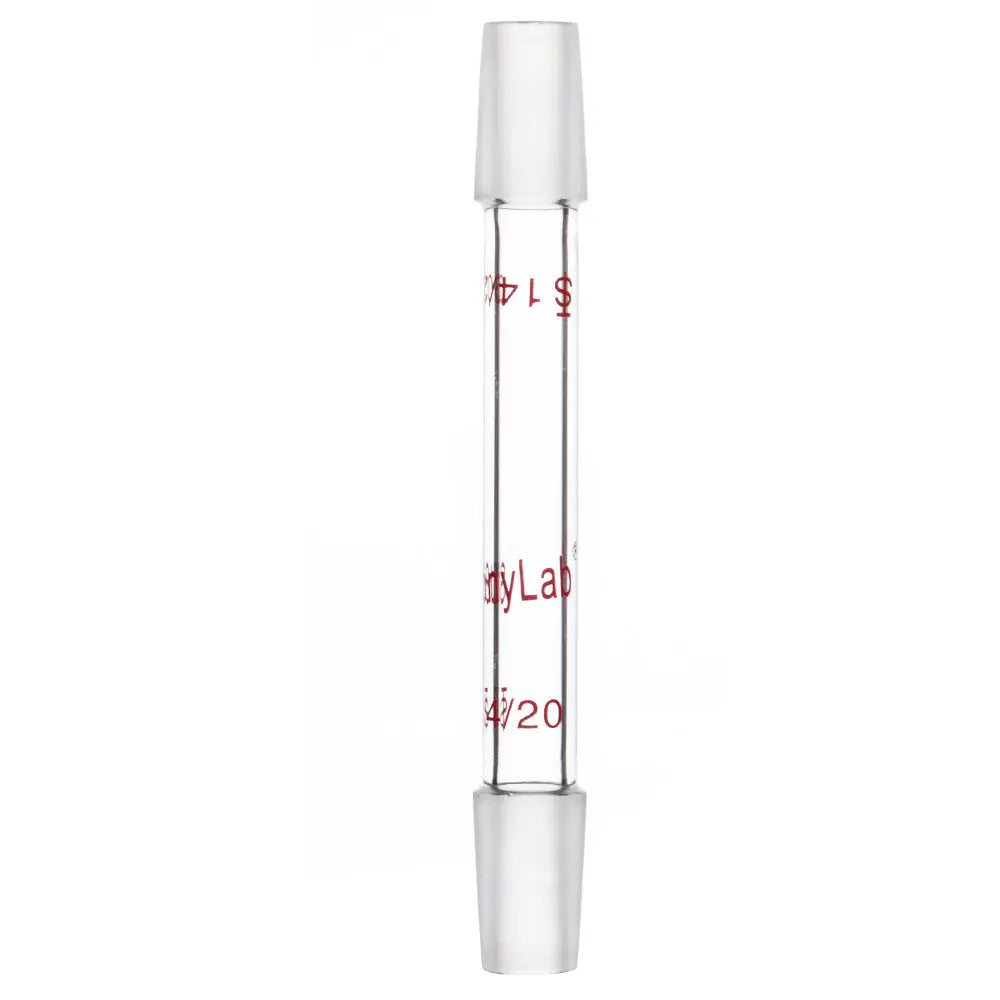 Straight Connecting Adapter, Male Joint to Male Joint, Joint: 14/20, 19/22, 24/40, Length: 30-90mm Adapters-Connecting 14/20 / 70 mm (2.76 in)