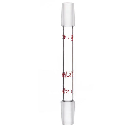 Straight Connecting Adapter, Male Joint to Male Joint, Joint: 14/20, 19/22, 24/40, Length: 30-90mm Adapters-Connecting 14/20 / 70 mm (2.76 in)