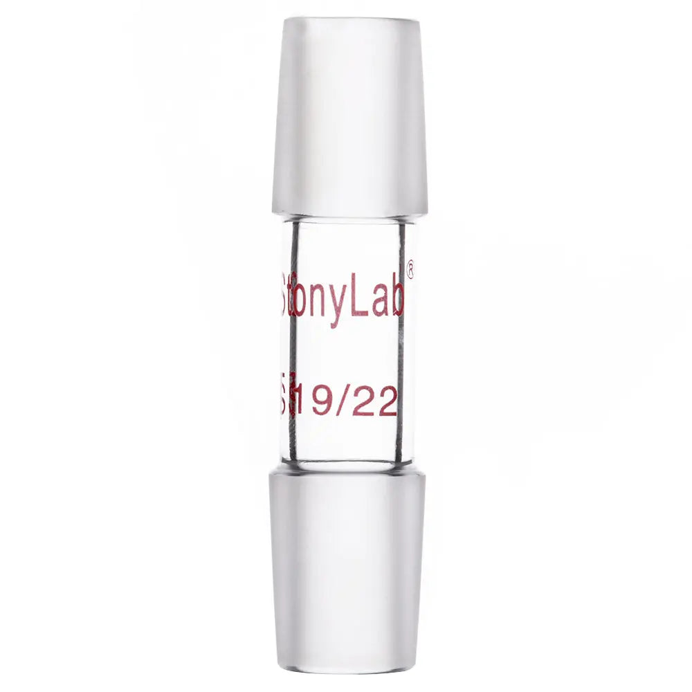 Straight Connecting Adapter, Male Joint to Male Joint, Joint: 14/20, 19/22, 24/40, Length: 30-90mm Adapters-Connecting 19/22 / 30 mm (1.18 in)