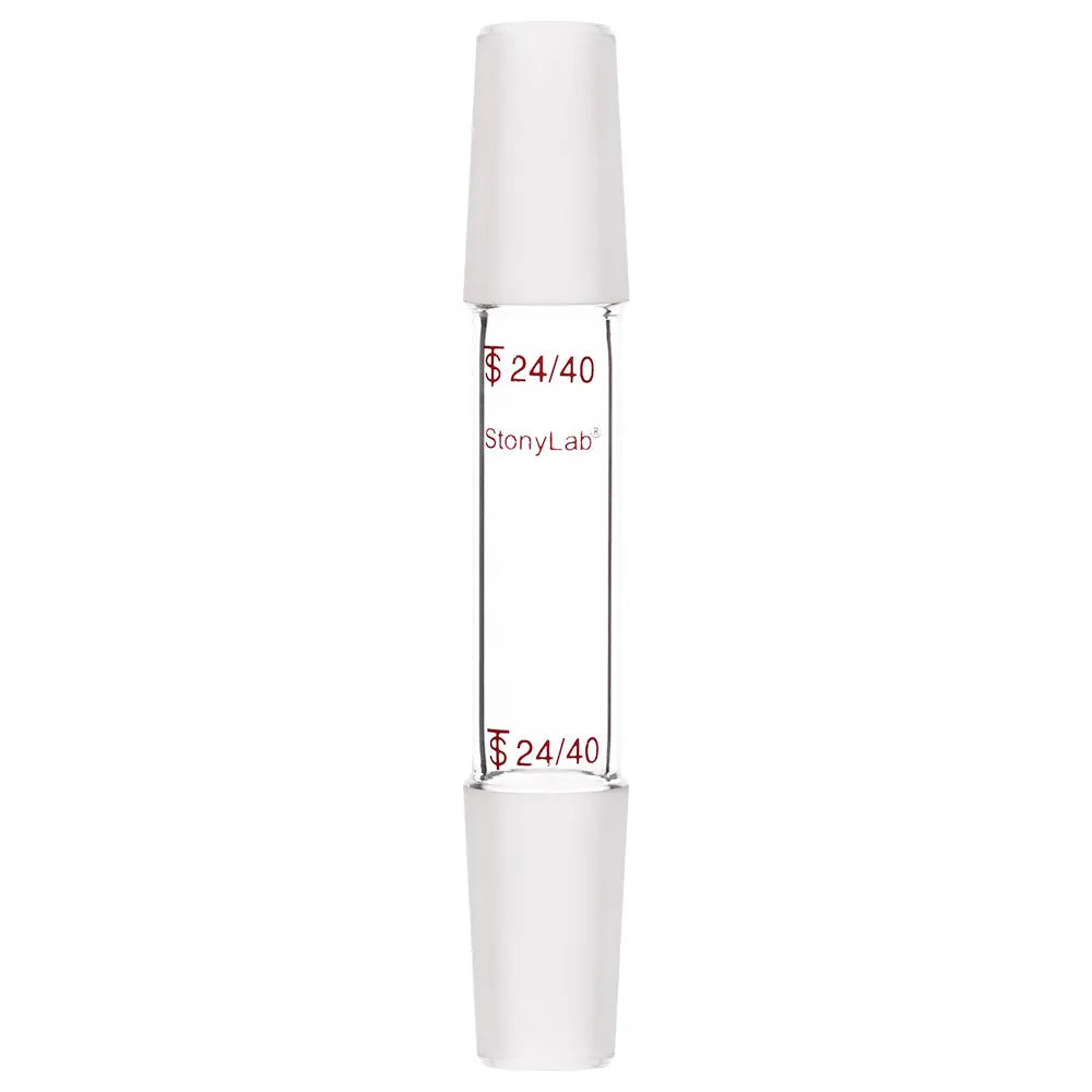 Straight Connecting Adapter, Male Joint to Male Joint, Joint: 14/20, 19/22, 24/40, Length: 30-90mm Adapters-Connecting 24/40 / 70 mm (2.76 in)