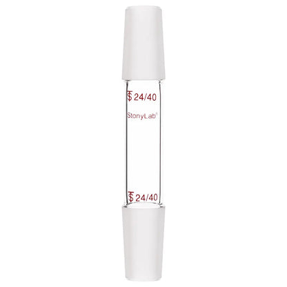 Straight Connecting Adapter, Male Joint to Male Joint, Joint: 14/20, 19/22, 24/40, Length: 30-90mm Adapters-Connecting 24/40 / 70 mm (2.76 in)