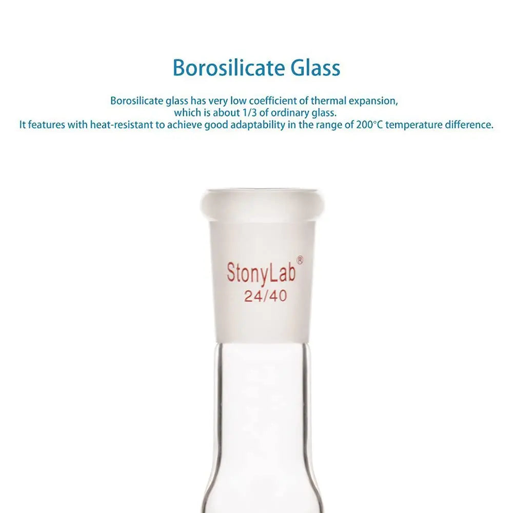 Side view and dimensional layout of the durable StonyLab Straight Drying Tube