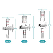 Close-up view showing the precise design and material of StonyLab Straight Flow Control Adapter
