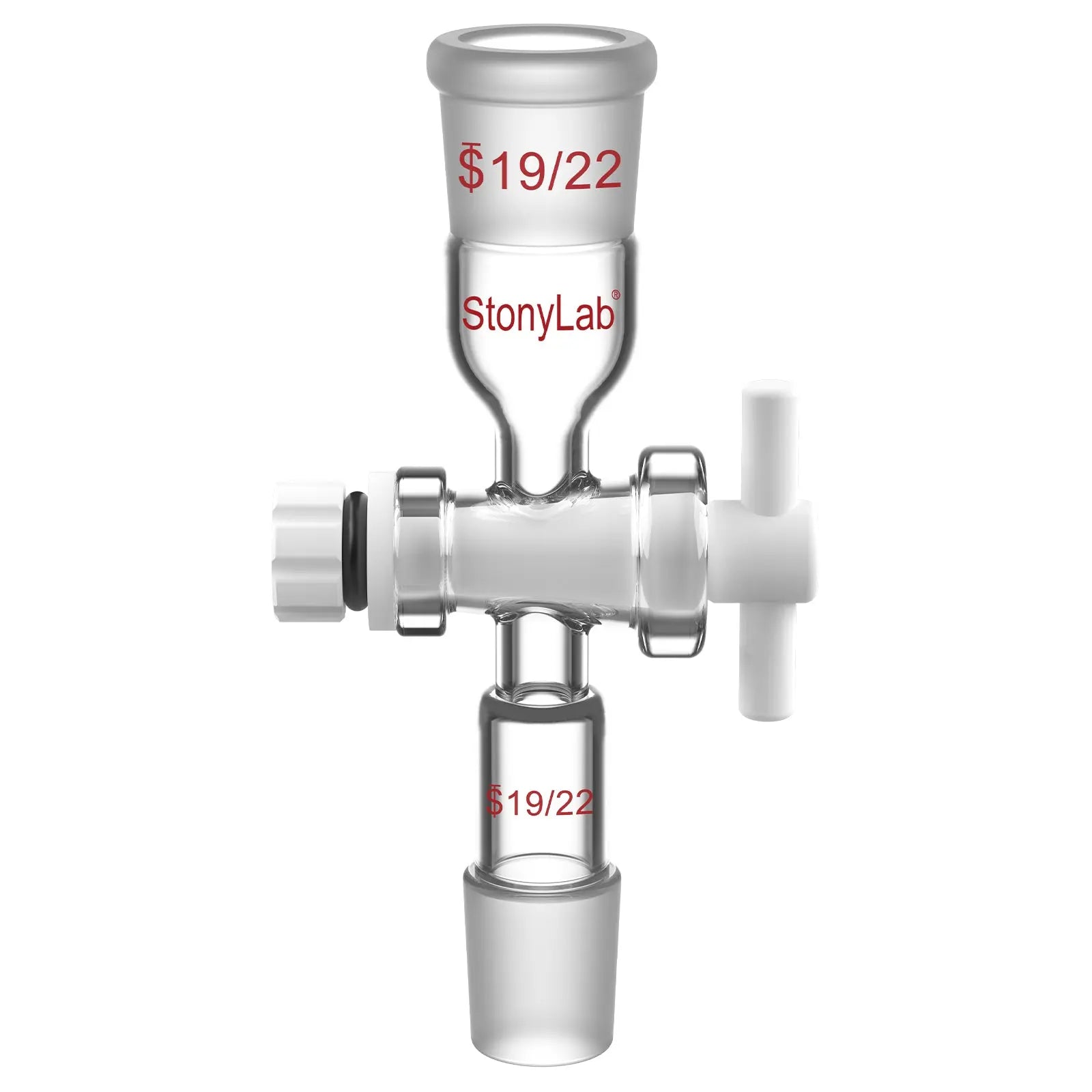 StonyLab Flow Control Adapter with PTFE Stopcock