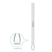 Side view and dimensional layout of the durable StonyLab Straight Gas Dispersion Tube