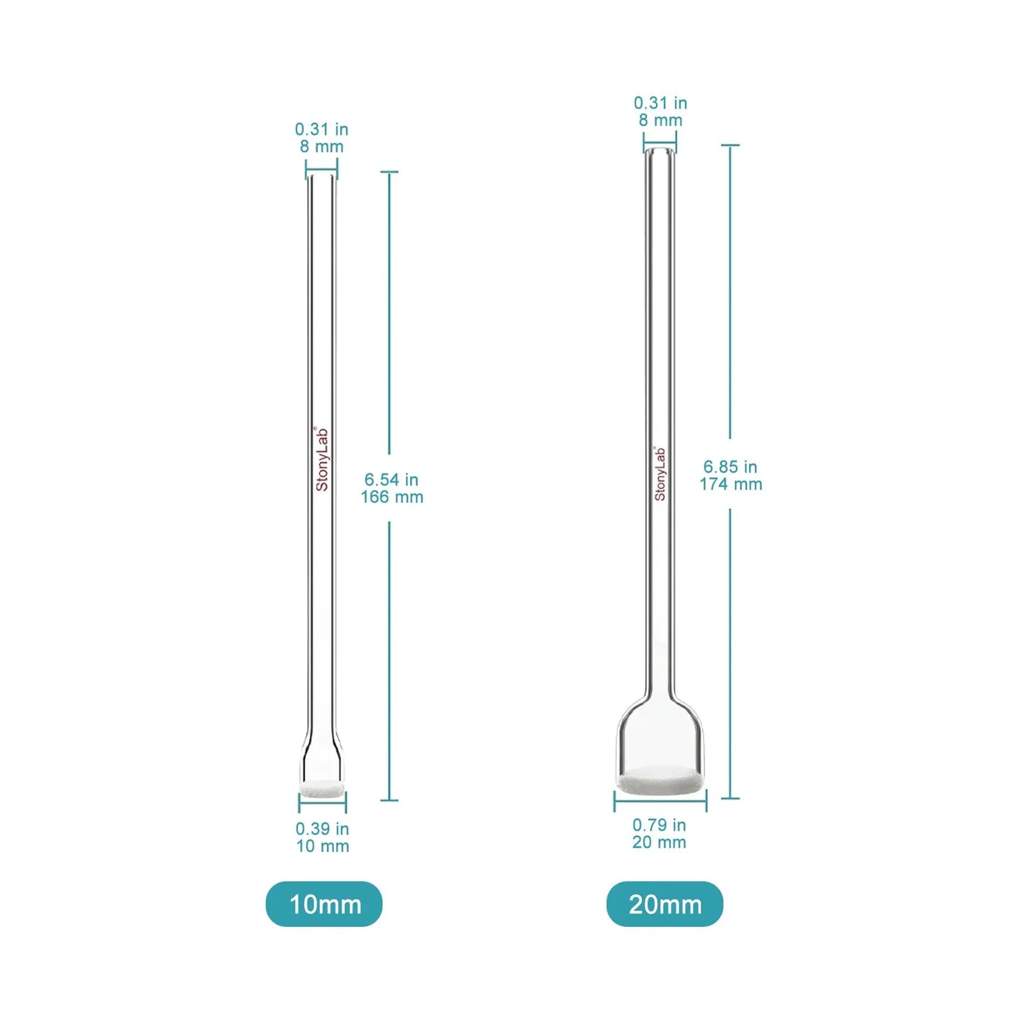 Straight Gas Dispersion Tube, G2 Sand Core Adapters-Inlets/Thermometer