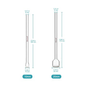 Close-up view showing the precise design and material of StonyLab Straight Gas Dispersion Tube