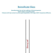StonyLab Straight Glass Tube heavy duty chemical processing configuration