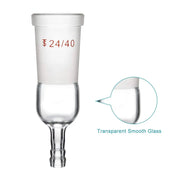 StonyLab Straight Inlet Adapter with Hose Connection and Female Joint (14 heavy duty chemical processing configuration