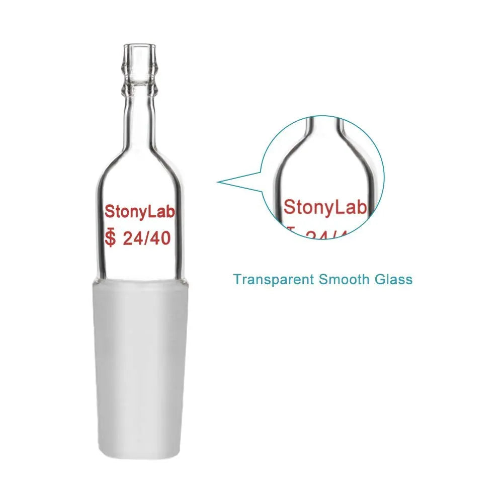 Straight Inlet Adapter Glass Straight Inlet Adapter, Borosilicate Glass Adapter - StonyLab