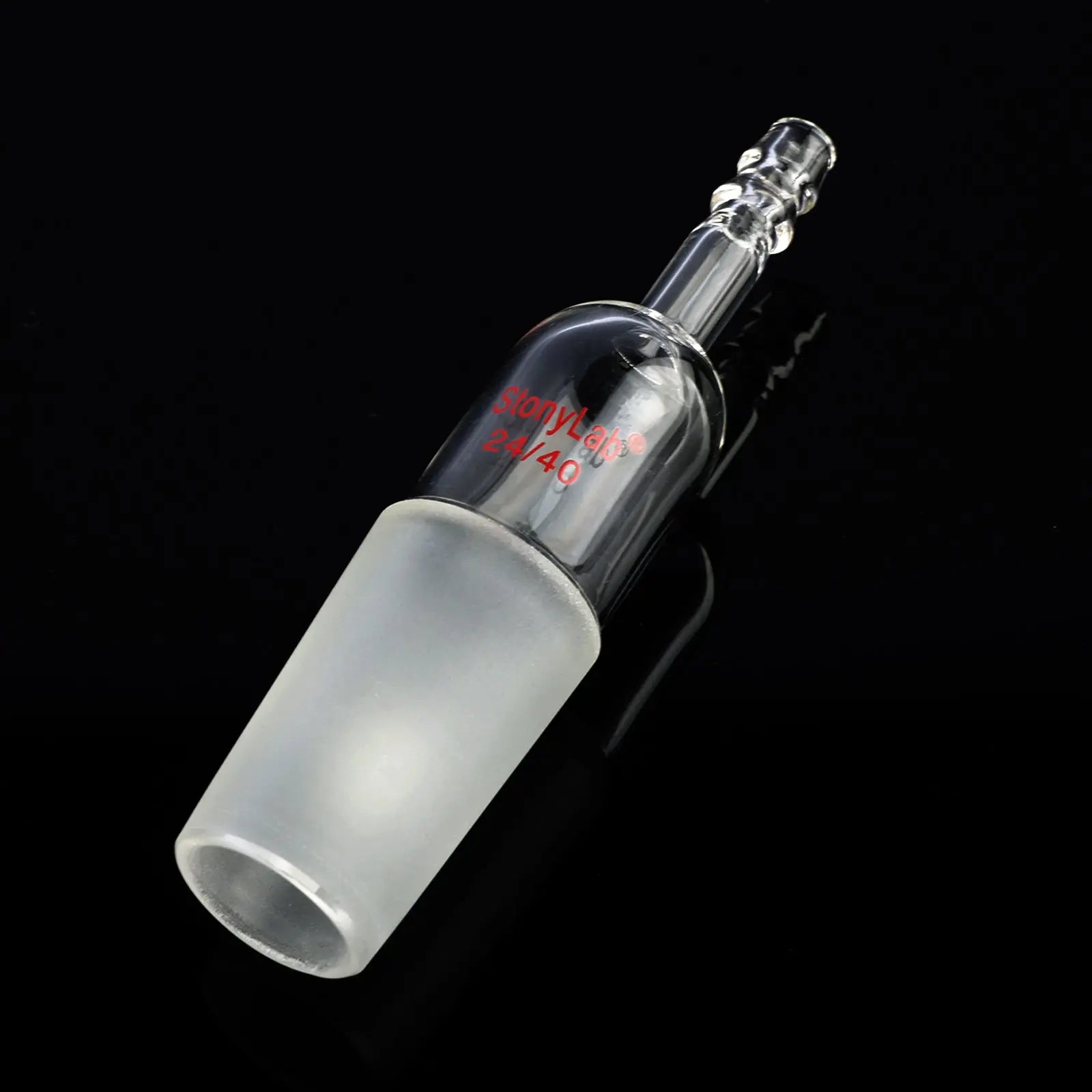 Comprehensive product view and setup components for StonyLab Straight Inlet Adapter with a 10mm Hose Connection and Male Joint