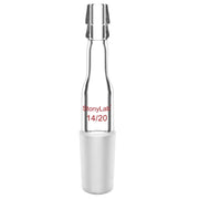 Comprehensive product view and setup components for StonyLab Straight Inlet Adapter with a 10mm Hose Connection and Male Joint