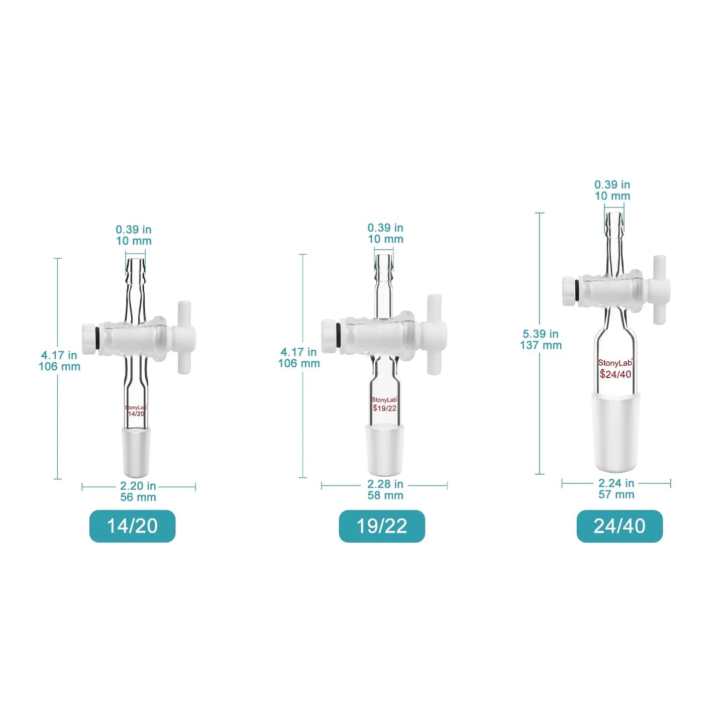 Straight Vacuum Flow Control Adapter Adapters-Flow Control