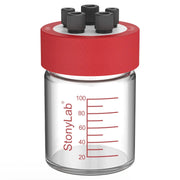 Comprehensive product view and setup components for StonyLab Super-Sealed Single Electrolytic Cell [30-500 ml]