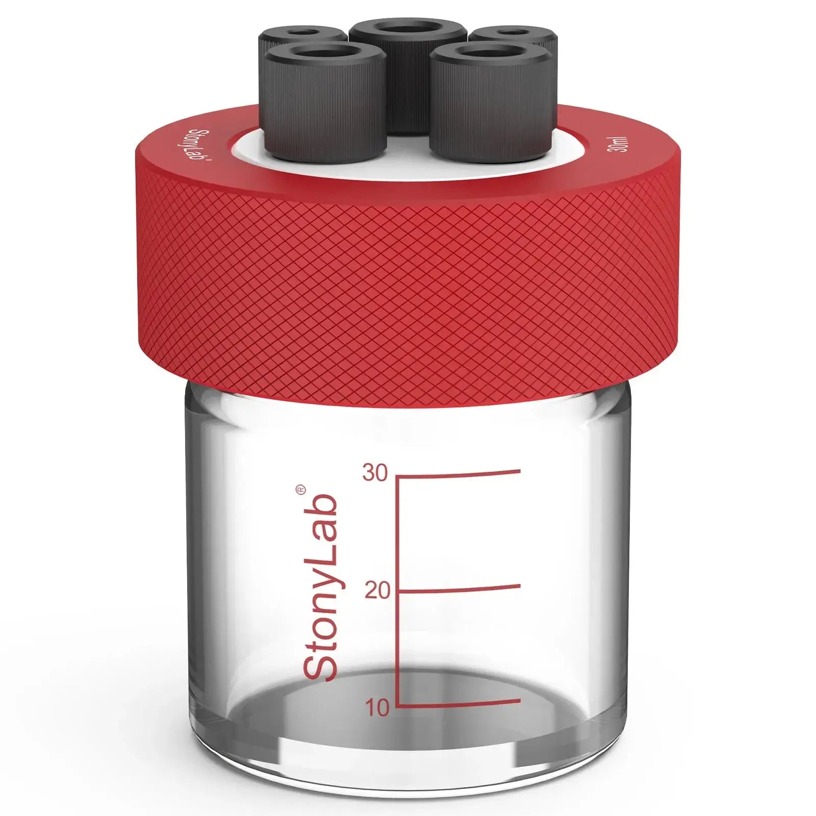 Comprehensive product view and setup components for StonyLab Super-Sealed Single Electrolytic Cell [30-500 ml]