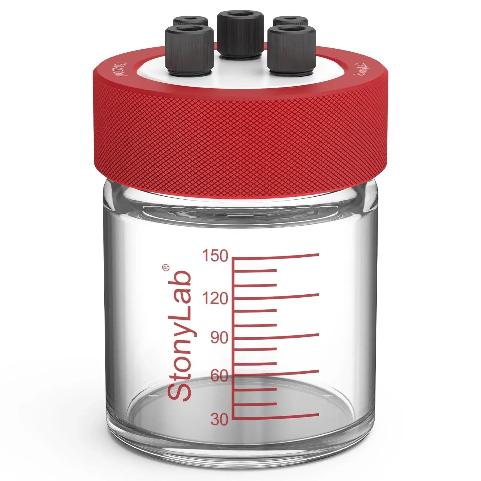 Comprehensive product view and setup components for StonyLab Super-Sealed Single Electrolytic Cell [30-500 ml]