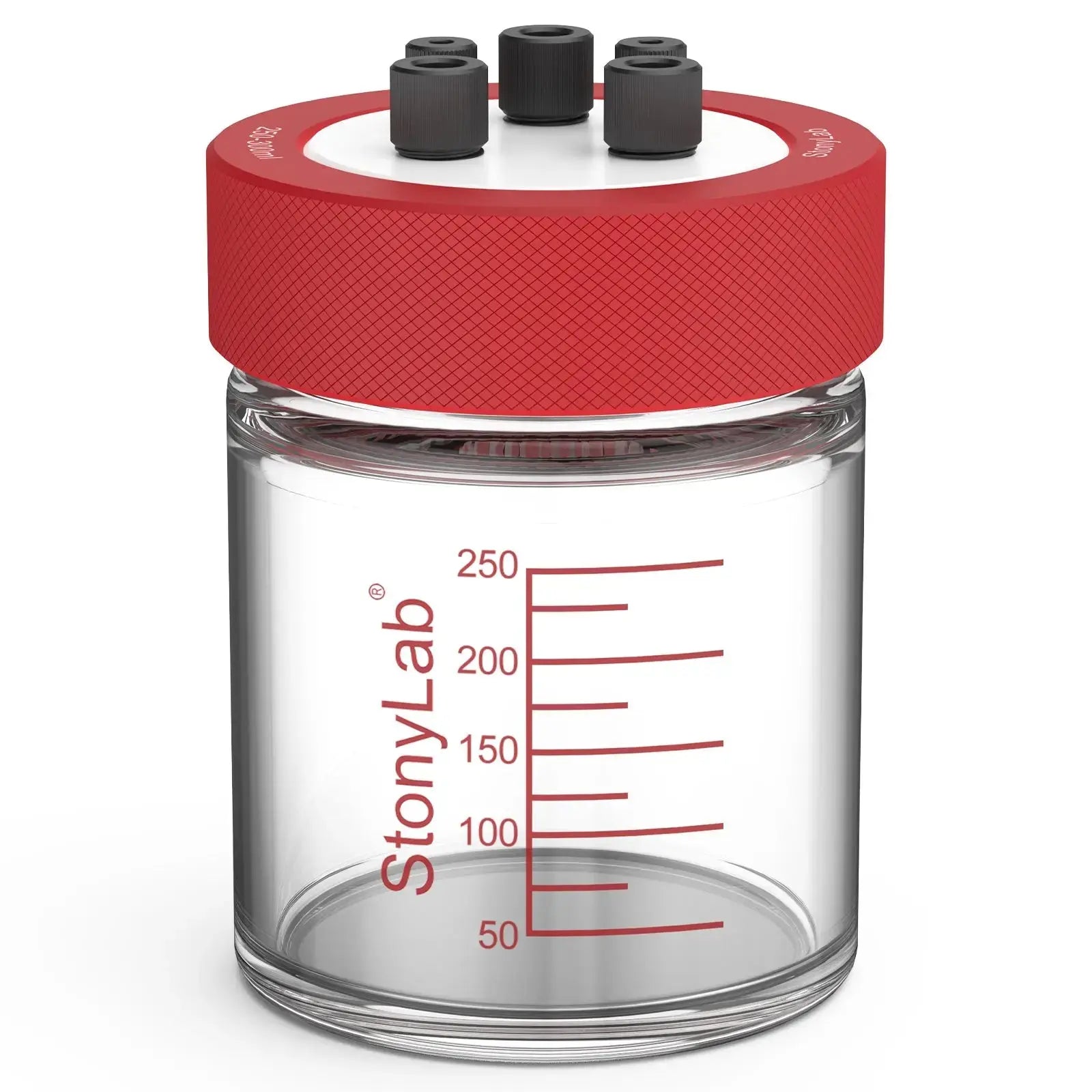 Comprehensive product view and setup components for StonyLab Super-Sealed Single Electrolytic Cell [30-500 ml]