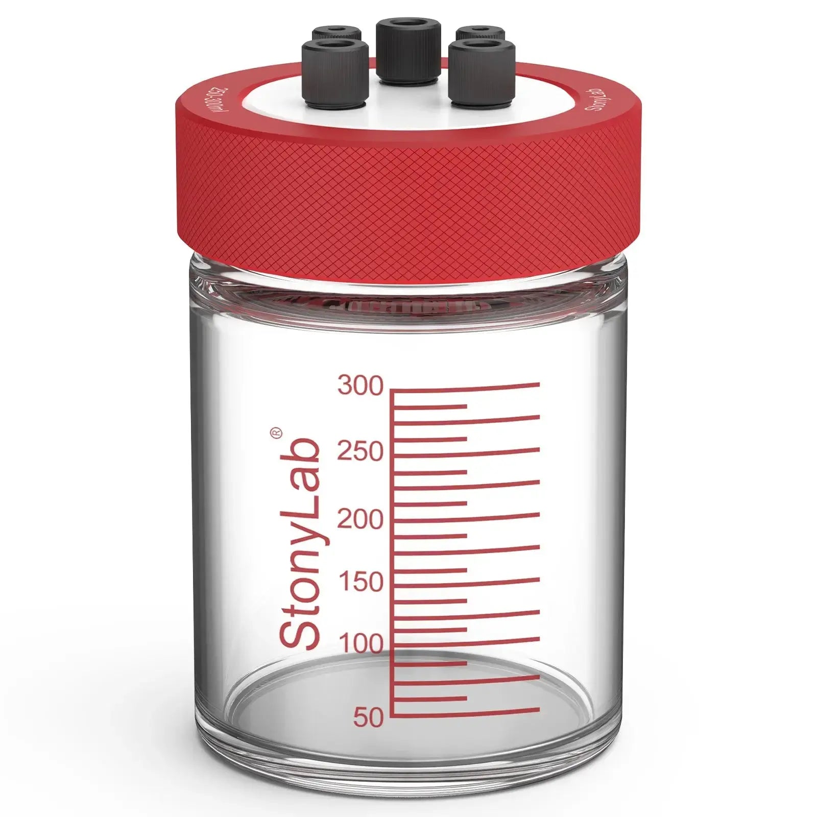 Comprehensive product view and setup components for StonyLab Super-Sealed Single Electrolytic Cell [30-500 ml]
