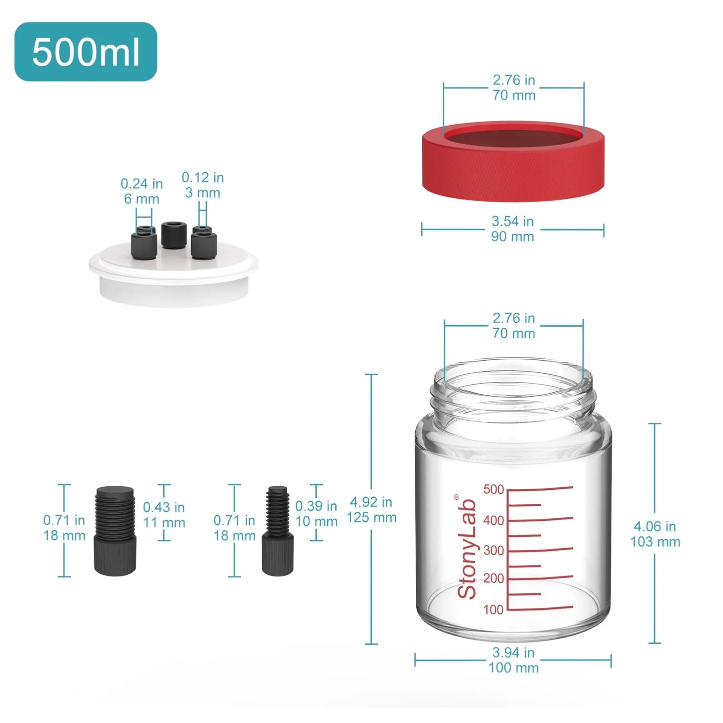 Super-Sealed Single Electrolytic Cell [30-500 ml] Electrolyzer-Single Chamber