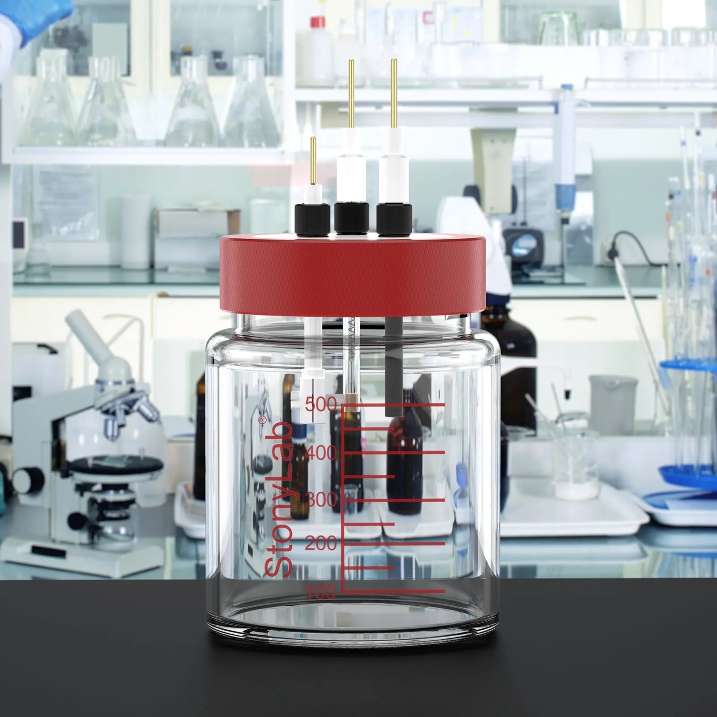 Super-Sealed Single Electrolytic Cell [30-500 ml] Electrolyzer-Single Chamber