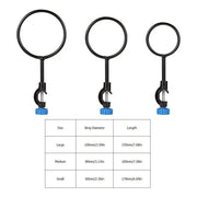 Close-up view showing the precise design and material of StonyLab Support Retort Ring Set