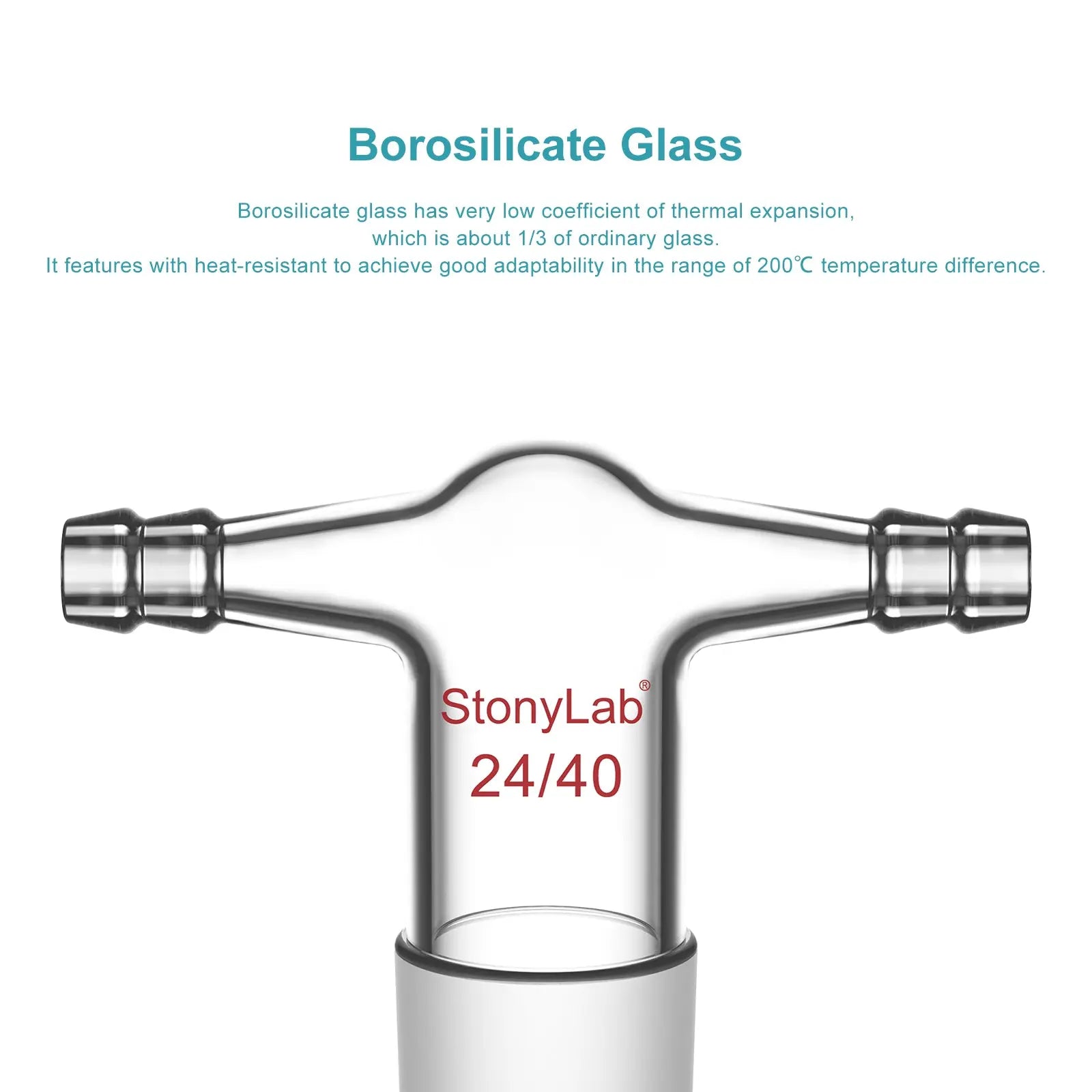 Side view and dimensional layout of the durable StonyLab T-Shape Dual Hose Vacuum
