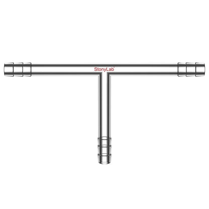 T-Shaped 3-Way Gas Circulation Connection Adapter