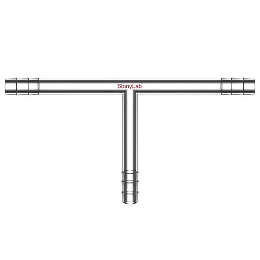 T-Shaped 3-Way Gas Circulation Connection Adapter