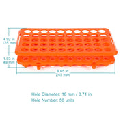 Close-up view showing the precise design and material of StonyLab Test Tube Rack
