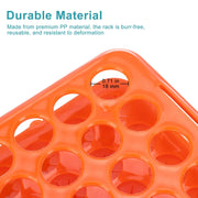 Side view and dimensional layout of the durable StonyLab Test Tube Rack