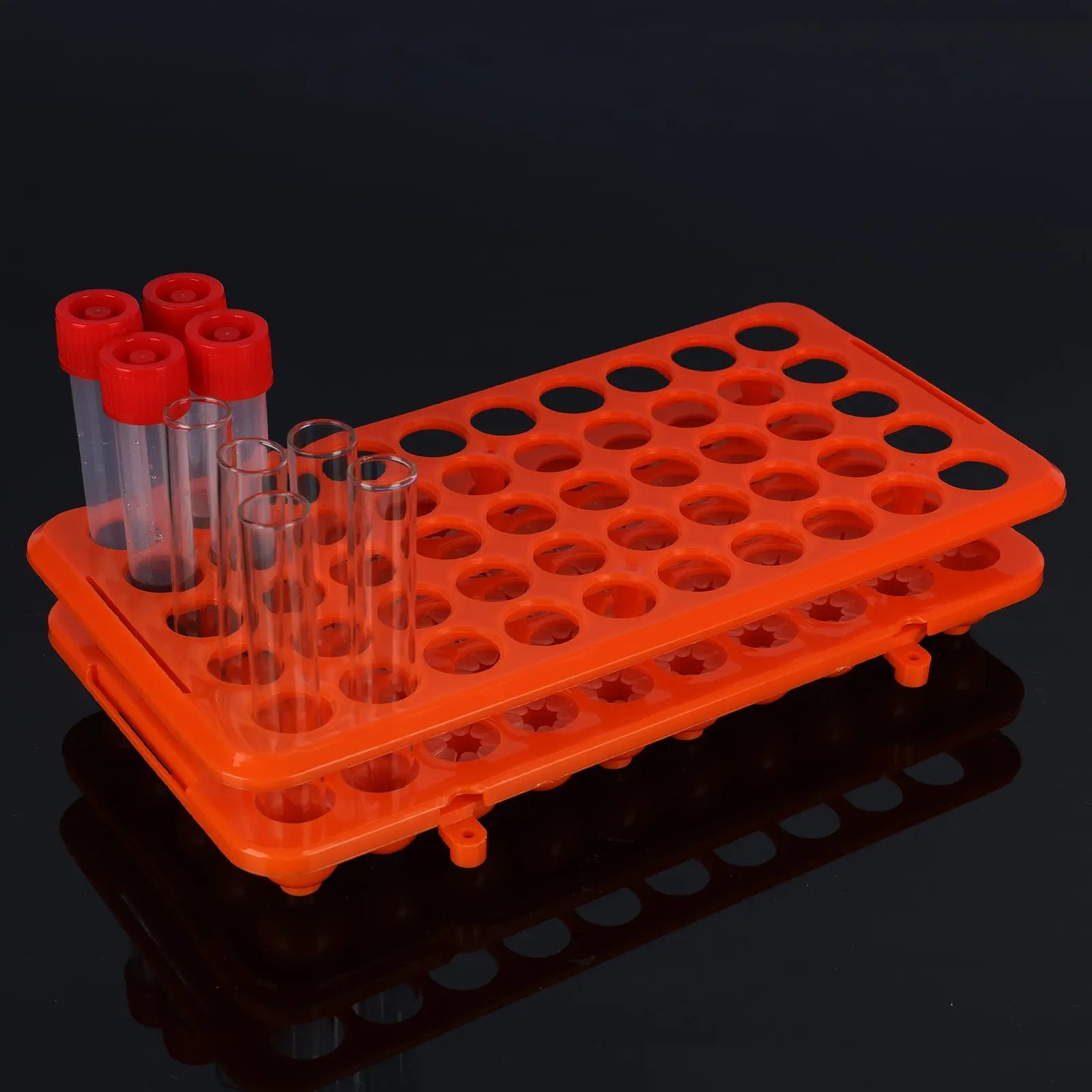 Alternative angle showing underlying build quality of StonyLab Test Tube Rack