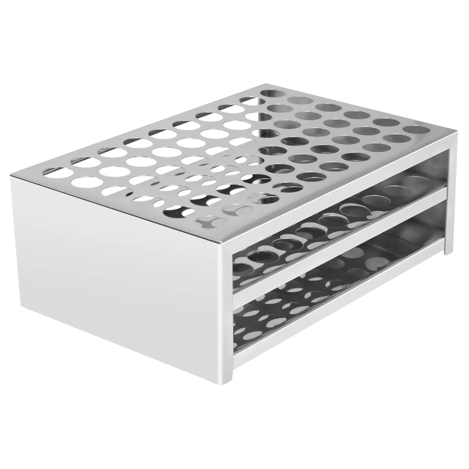 Test Tube Rack, Stainless Steel, 14/22.5mm Hole Diameter Racks-Test Tube 14 mm (0.55 in)