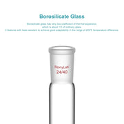 Side view and dimensional layout of the durable StonyLab Test Tube with 24