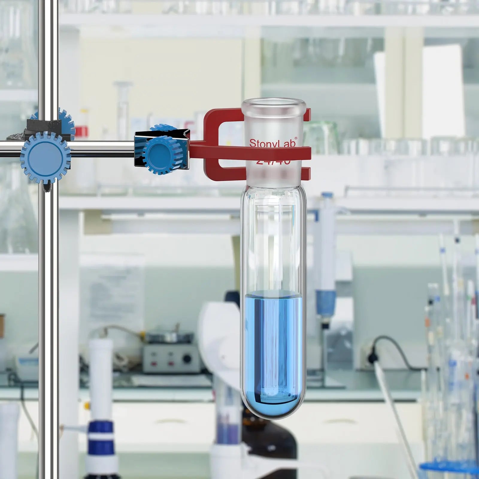 Alternative angle showing underlying build quality of StonyLab Test Tube with 24