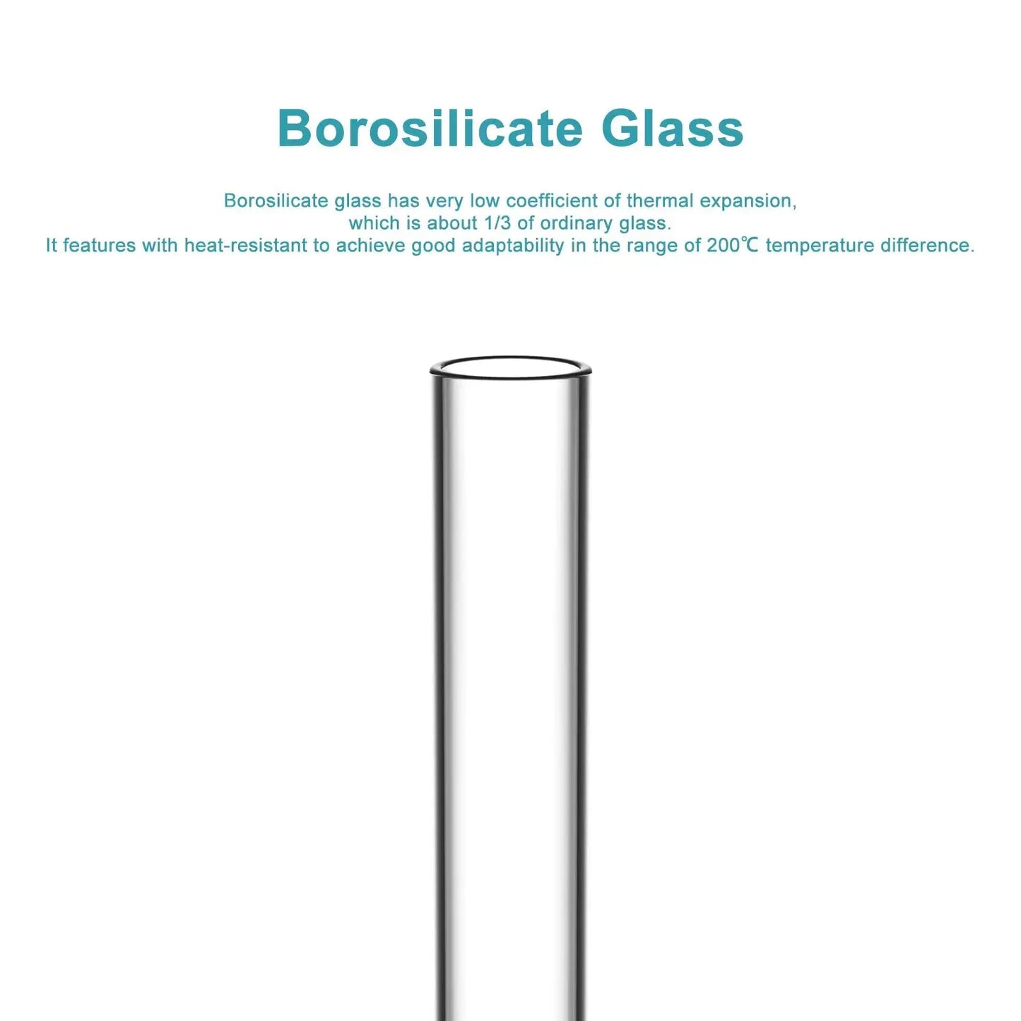 Test Tubes, Round Bottom, OD 12-30 mm, 75-165 mm Length Tube-Test