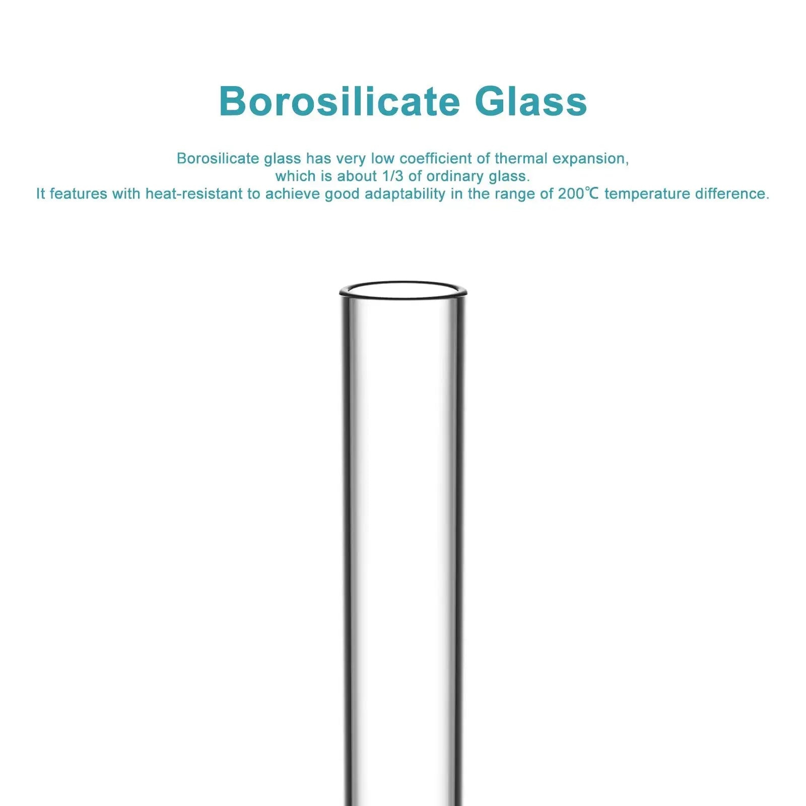 Side view and dimensional layout of the durable StonyLab Test Tubes