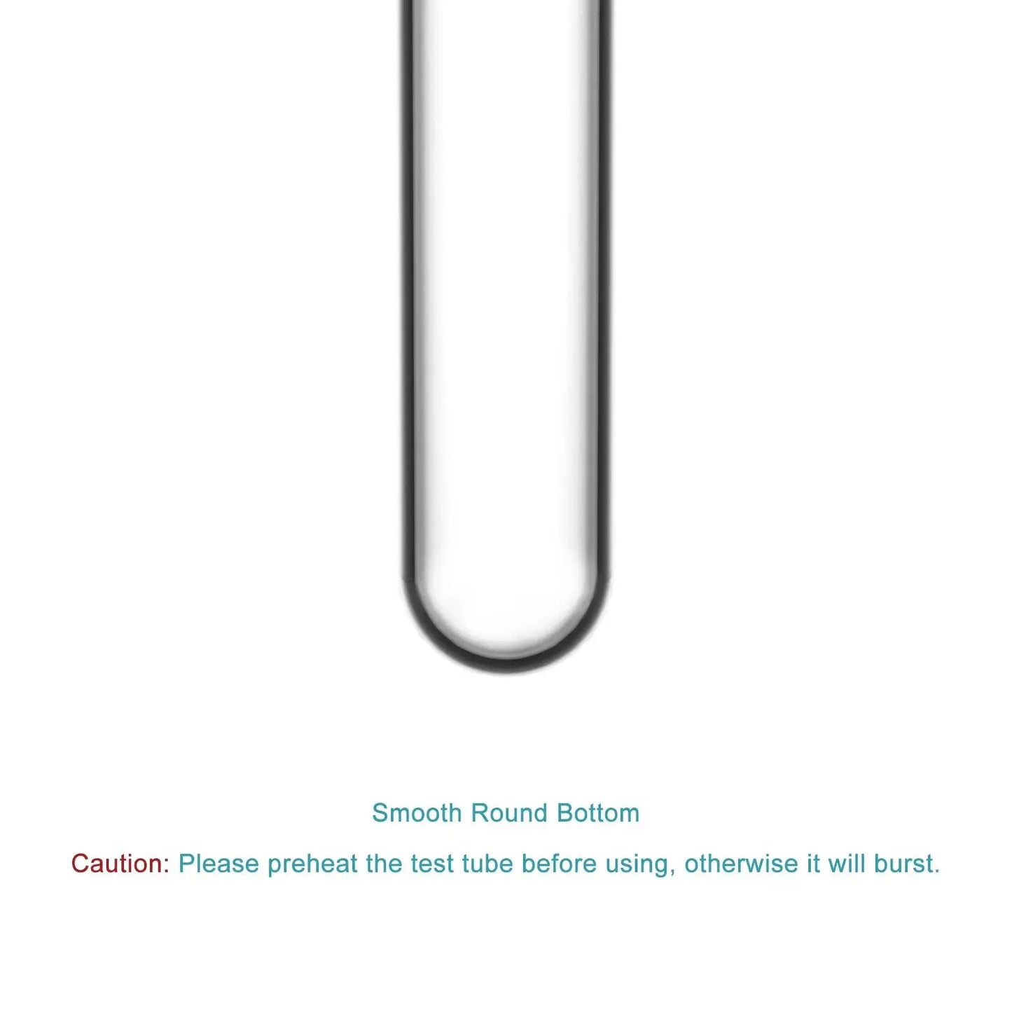 Test Tubes, Round Bottom, OD 12-30 mm, 75-165 mm Length Tube-Test